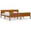 vidaXL Letto in legno massiccio di pino marrone miele 200x200 cm