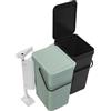 Brabantia Sort Go cestino per rifiuti 2 x 16 L Grigio scuro Verde giada