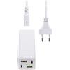 4Smarts stazione di ricarica 4smarts MultiGaN 65W con Quick Charge e Power Delivery - Bianco