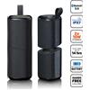 Lenco BTP-400BK - Altoparlante 2 in 1 Bluetooth - Impermeabile (IPX7), nero