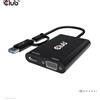 Club 3D Club3d CLUB3D USB Gen1 Type-C/-A a doppio HDMI (4K/30Hz) / VGA (1080/60Hz)