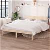 vidaXL Letto "Potzehne" in legno di pino massiccio non trattato. Dimensioni (L/A) 196x145x70 cm