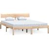vidaXL Letto in legno massiccio senza materasso 140x200 cm