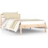 vidaXL Letto in legno di pino massiccio 100x200 cm