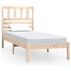 vidaXL Letto in legno massiccio 75x190 cm pino