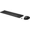 HP Tastatur+Maus 650 Set Kabellos Schwarz