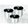 Lacor Chef Luxe 50815 - Pentola a pressione da 15 litri, acciaio inox