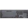 Logitech Master Series MX Mechanical - Tastiera - retroilluminata - wireless - Bluetooth LE - QWERTZ - Svizzera - Interruttori a chiave: Tactile Quiet - Grafite