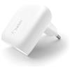 Belkin BOOST CHARGE Caricatore da parete - Alimentatore - Tecnologia PPS - 30 Watt - 3 A - PD 3.0 (USB-C)