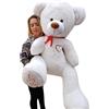 Odolplusz Orsacchiotto XXL 160 cm - Peluche grande - peluche con nastro - bianco