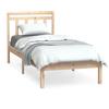 vidaXL Letto in legno massiccio 75x190 cm