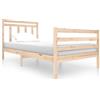 vidaXL Letto in legno massiccio 100x200 cm