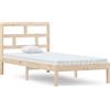 vidaXL Letto in legno massiccio 90x190 cm
