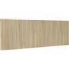 vidaXL Testiera a muro rovere Sonoma 240x1,5x80 cm materiale a base di legno