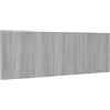 vidaXL Testiera da letto Sonoma grigio 240x1,5x80 cm Materiale ligneo