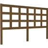 vidaXL Testiera marrone miele 156x4x100 cm in legno di pino massiccio