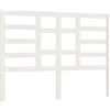 vidaXL Testiera bianca 166x4x104 cm Legno massello di pino