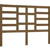 vidaXL Testata del letto marrone miele 141x4x104 cm in legno di pino massiccio