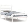 vidaXL Letto in legno massiccio senza materasso bianco 90x200 cm in legno di pino