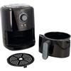 JATA JEFR1221 Friggitrice ad aria senza olio da 1,5 litri. Per 2-3 persone. Temperatura da 80 a 200º. Antiaderente e lavabile in lavastoviglie. Timer di 30 minuti. Design compatto