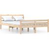 vidaXL Letto in legno massiccio 140x190 cm