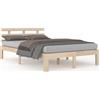 vidaXL Letto in legno massiccio senza materasso 160x200 cm
