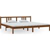vidaXL Letto in legno massiccio marrone miele 200x200 cm