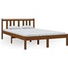 vidaXL Letto in legno massiccio marrone miele 120x200 cm