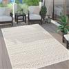 Paco Home Tappeto da esterno resistente alle intemperie Boho & Skandi Effetto 3D per terrazza, balcone e giardino Dimensioni 160x220 cm