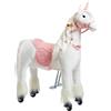 Ponnie Unicorno meccanico a cavallo Ponnie Merlin M con sella rosa