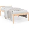 vidaXL Letto senior 90x190 cm in legno di pino massiccio
