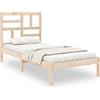 vidaXL Letto in legno massiccio 75x190 cm