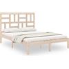 vidaXL Letto in legno massiccio senza materasso 120x200 cm