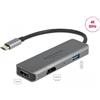 Delock Adattatore DeLOCK da USB Type-C a doppio HDMI con 4K 60 Hz e porta USB (87780)