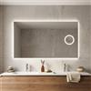 Kiamami Valentina Specchio rettangolare cm 120x70 con ingranditore retroilluminato a led