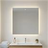 Kiamami Valentina Specchio bagno 80x70 cm retroilluminato a led
