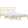 vidaXL Letto in legno massiccio di pino 140x200 cm