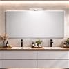 Kiamami Valentina Specchio 120x70 a filo con lampada a led