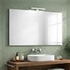 Kiamami Valentina Specchio a filo lucido cm 100x70 reversibile con lampada a led