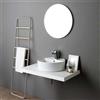 Kiamami Valentina Specchio bagno moderno di design rotondo diametro cm 60 filo lucido