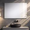 Kiamami Valentina Specchiera per bagno 90x70 cm reversibile con telaio a supporto