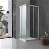 Kiamami Valentina Box doccia quadrato giada 90x90 con cristallo trasparente