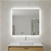 Kiamami Valentina Specchio arredo bagno 70x60 cm con retroilluminazione a led