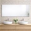 Kiamami Valentina Specchio da parete rettangolare 120x60cm con bordo filo lucido