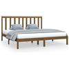 vidaXL Letto in legno massiccio pino marrone miele 200x200 cm