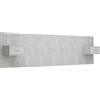 vidaXL Testiera con comodini in legno grigio cemento