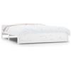 vidaXL Letto in legno massiccio bianco 150x200 cm
