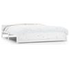 vidaXL Letto in legno massiccio bianco 160x200 cm