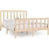 vidaXL Letto in legno massiccio 140x200 cm