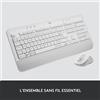 Logitech Signature MK650 Combo for Business - Set tastiera e mouse - senza fili - Bluetooth LE - AZERTY - Francese - Bianco sporco